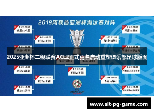 2025亚洲杯二级联赛ACL2正式更名启动重塑俱乐部足球版图